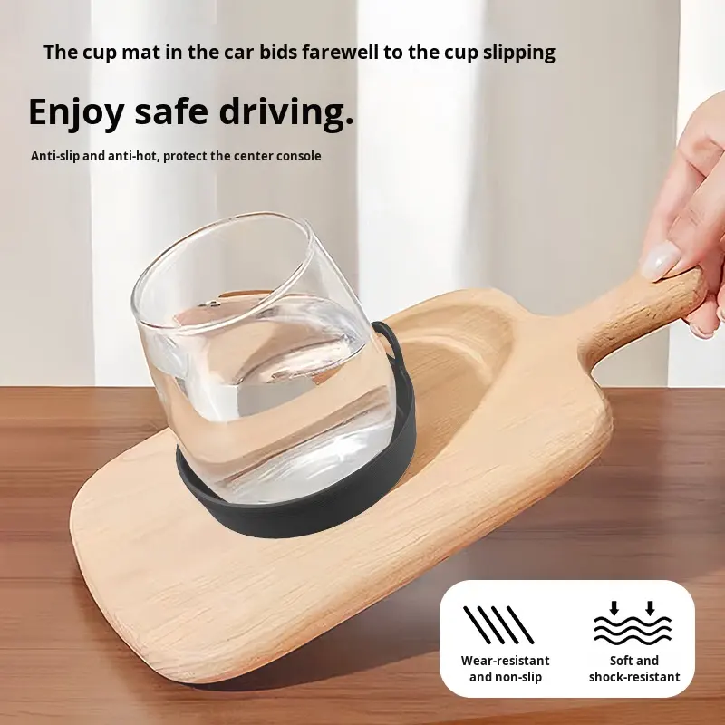 Customizable Silicone Car Cup Holder Coaster Non-Slip Mat HBGG003 - Zeal
